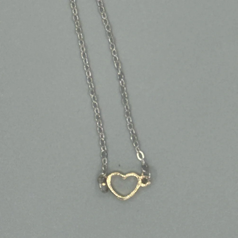 Harriet Ave Jewels Silver Heart Necklace